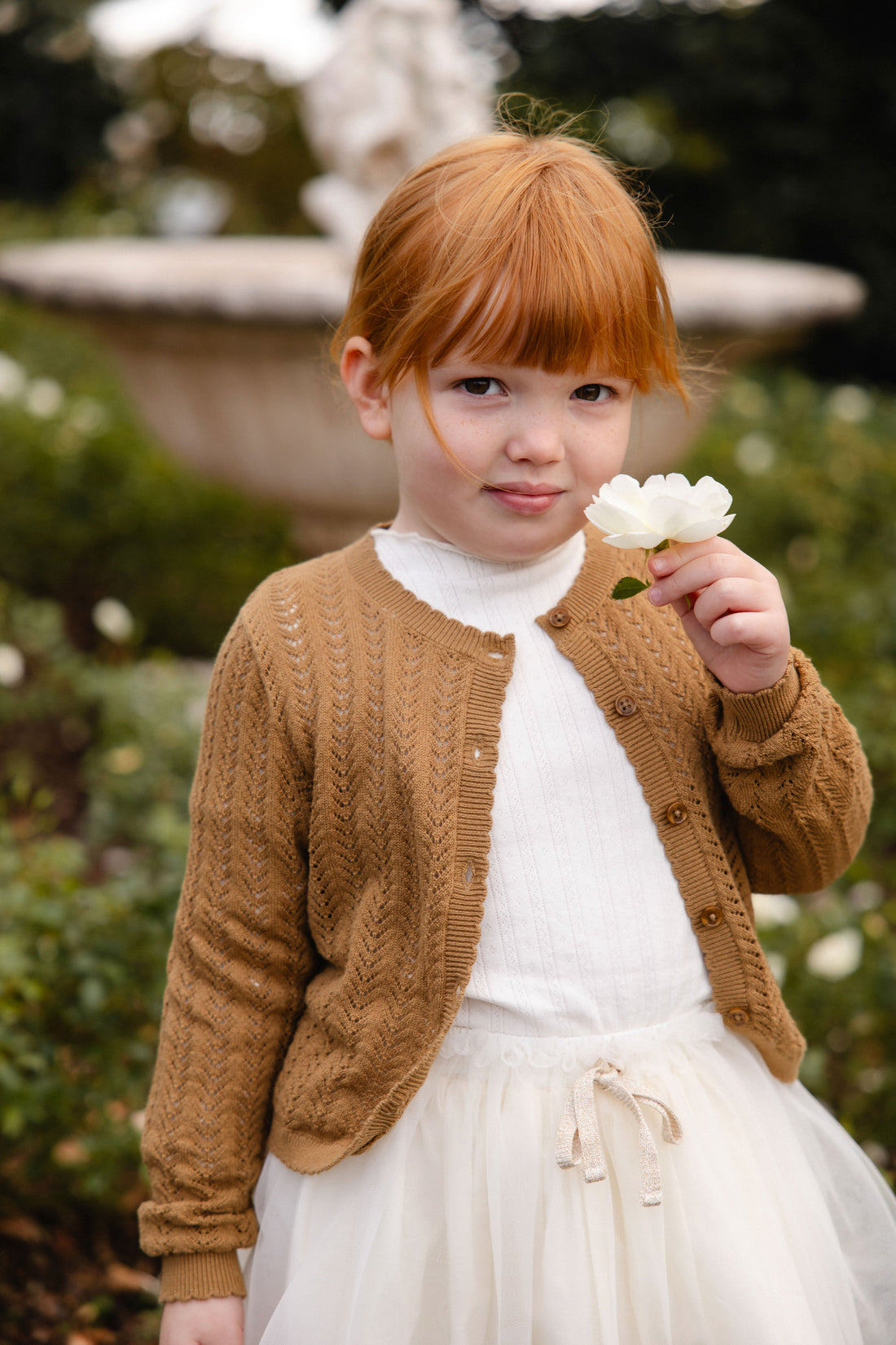 Maxine Knitted Cardigan - Antique Bronze Childrens Cardigan from Jamie Kay USA