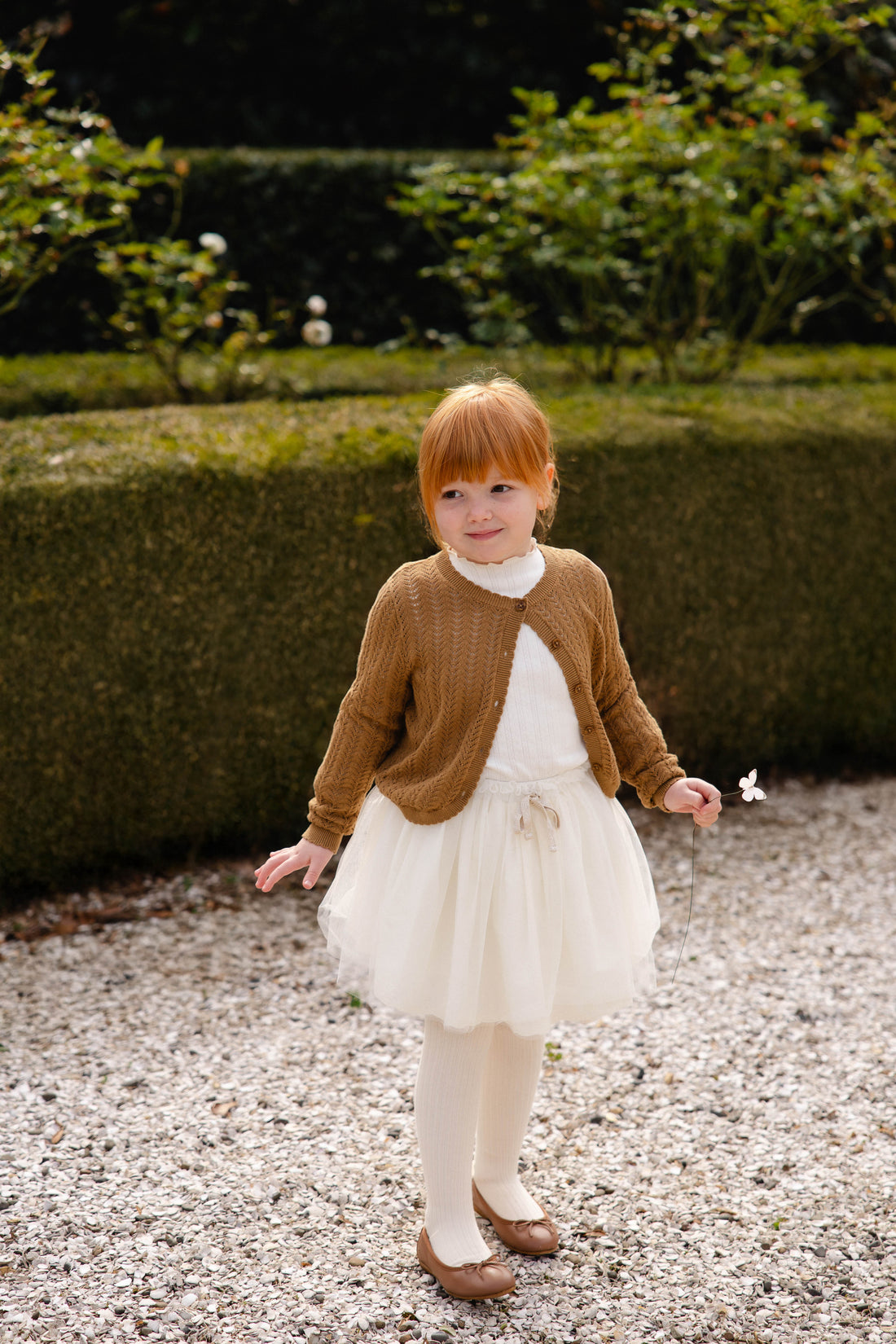 Maxine Knitted Cardigan - Antique Bronze Childrens Cardigan from Jamie Kay USA