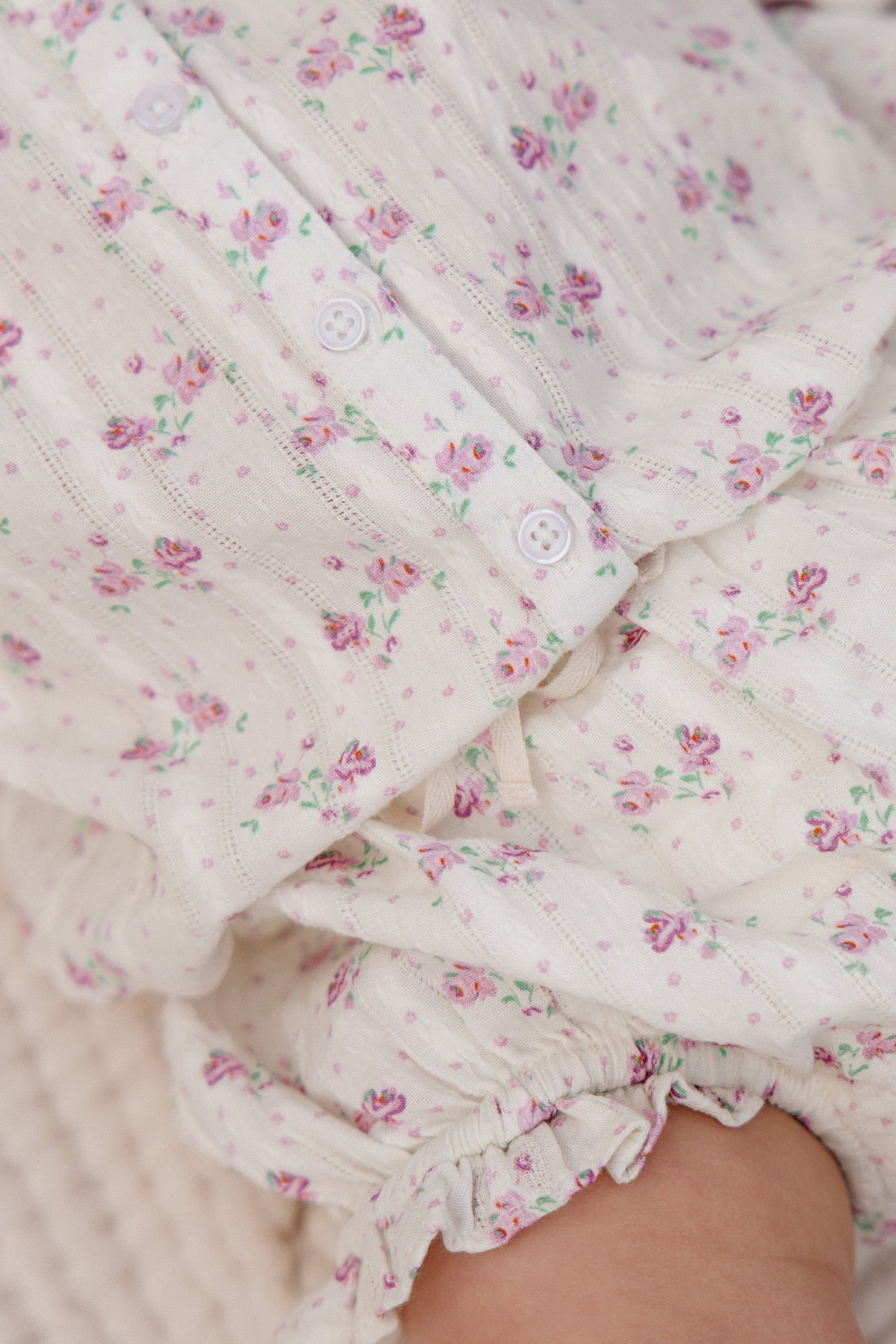 Organic Cotton Frill Bloomer - Molly Lilac Childrens Bloomer from Jamie Kay USA