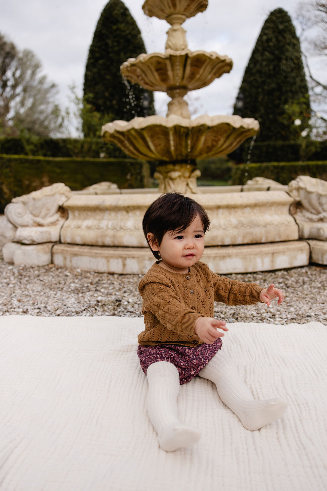 Maxine Knitted Cardigan - Antique Bronze Childrens Cardigan from Jamie Kay USA