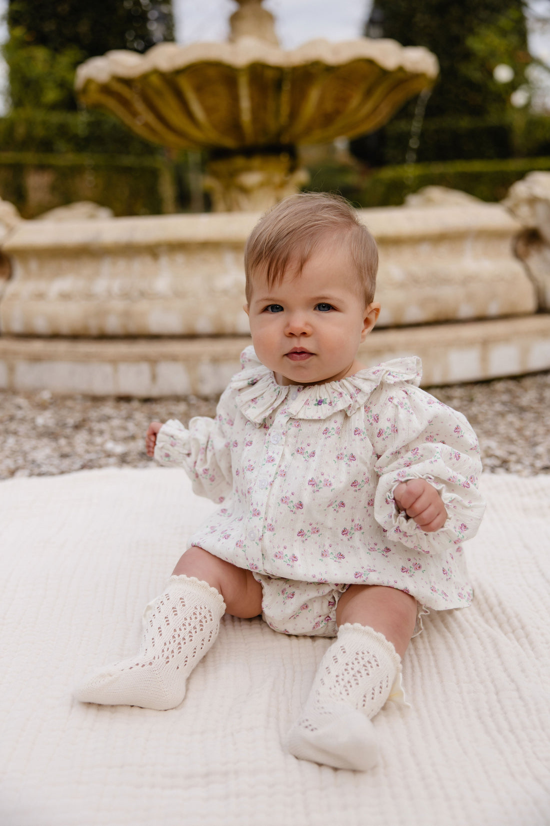 Organic Cotton Frill Bloomer - Molly Lilac Childrens Bloomer from Jamie Kay USA