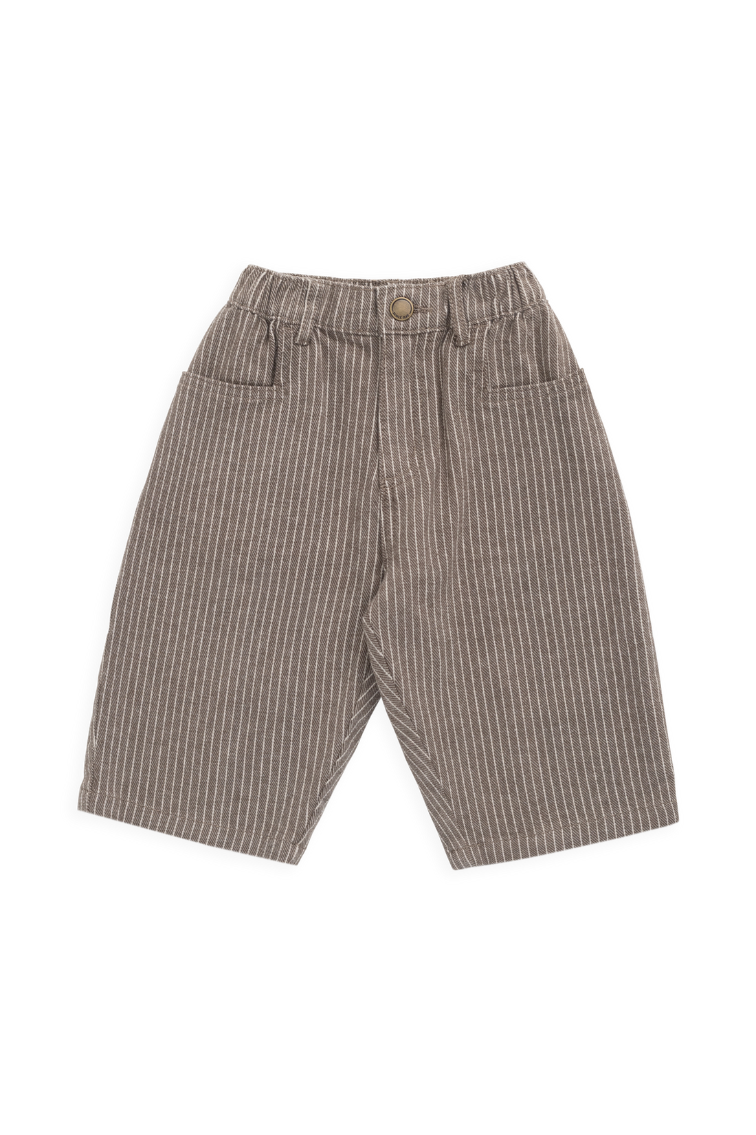 Abel Pant - Mini Pinstripe Cassava / Iroko Childrens Pant from Jamie Kay USA