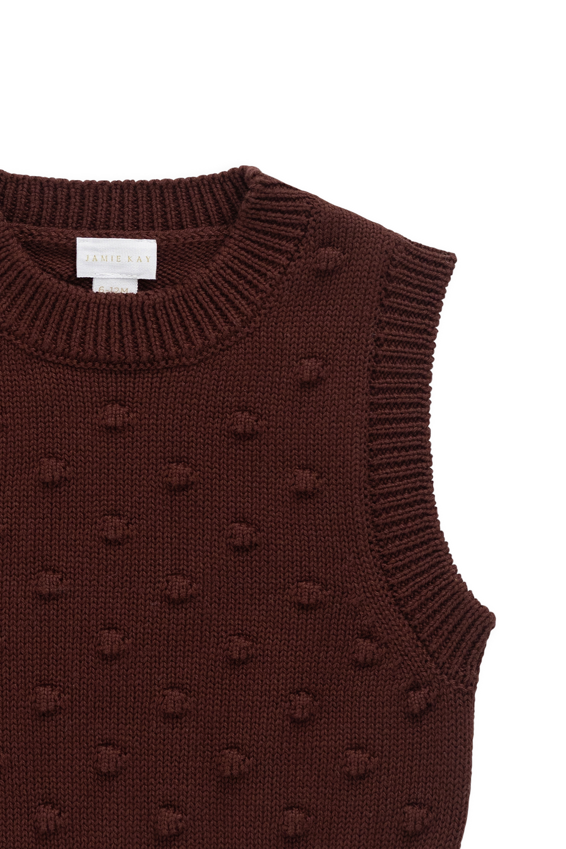 Albie Vest - Chocolate Chip Childrens Vest from Jamie Kay USA