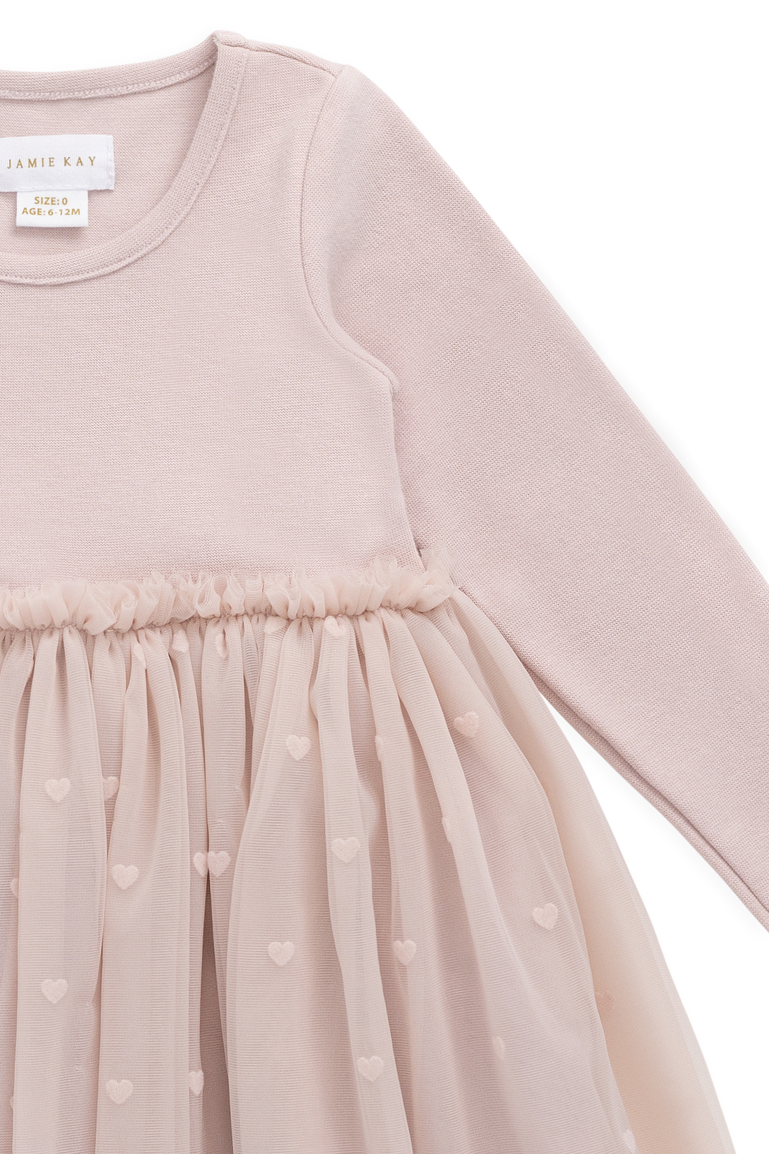 Anna Tulle Dress - Petite Heart Rosie Childrens Dress from Jamie Kay USA