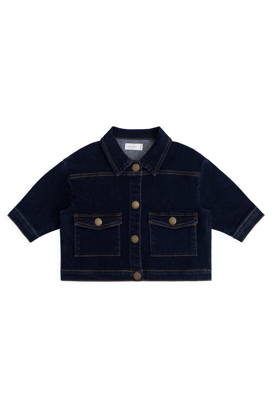 Arbor Jacket - Mid Indigo Denim Childrens Jacket from Jamie Kay USA