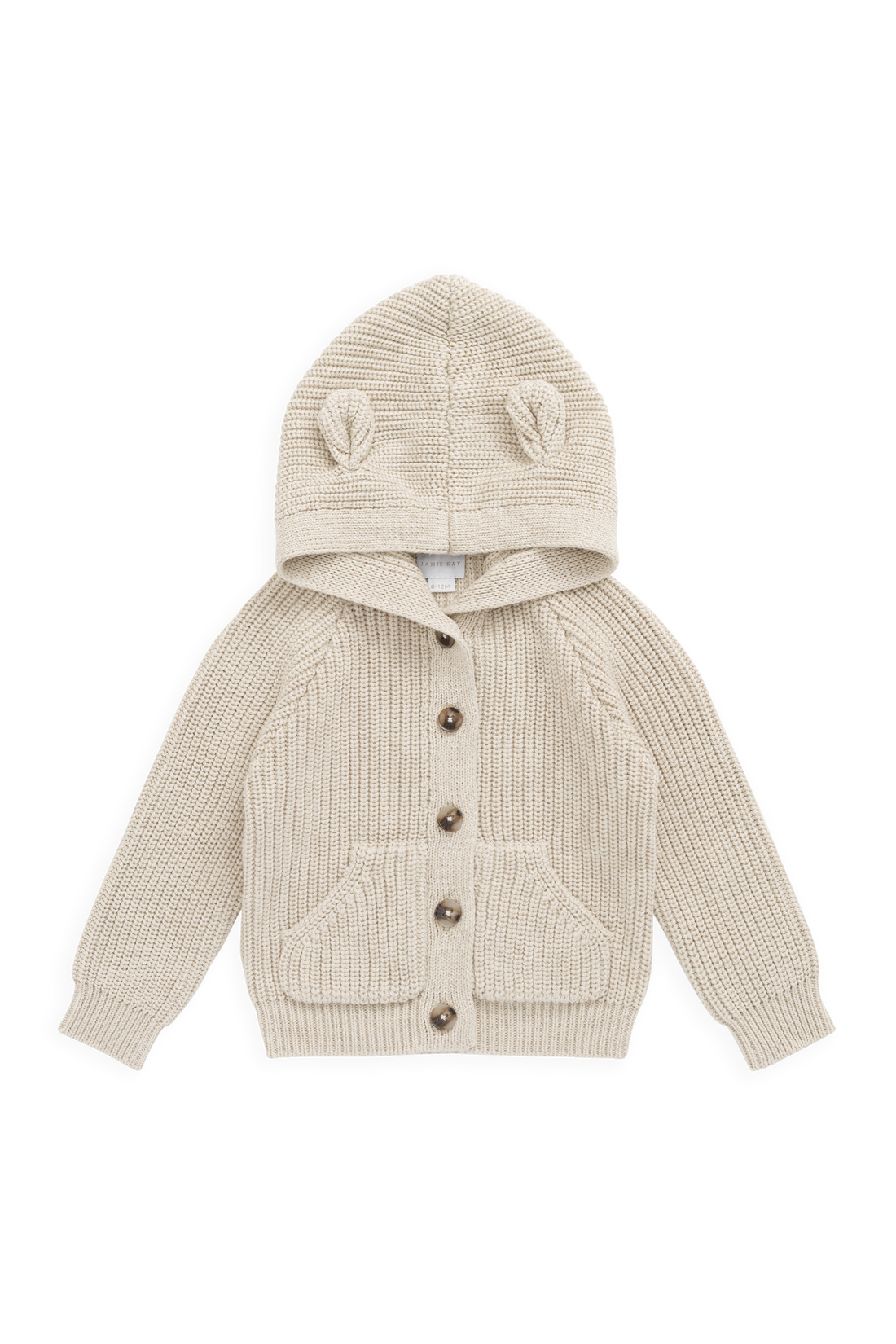 Bear Cardigan - Vanilla Childrens Cardigan from Jamie Kay USA