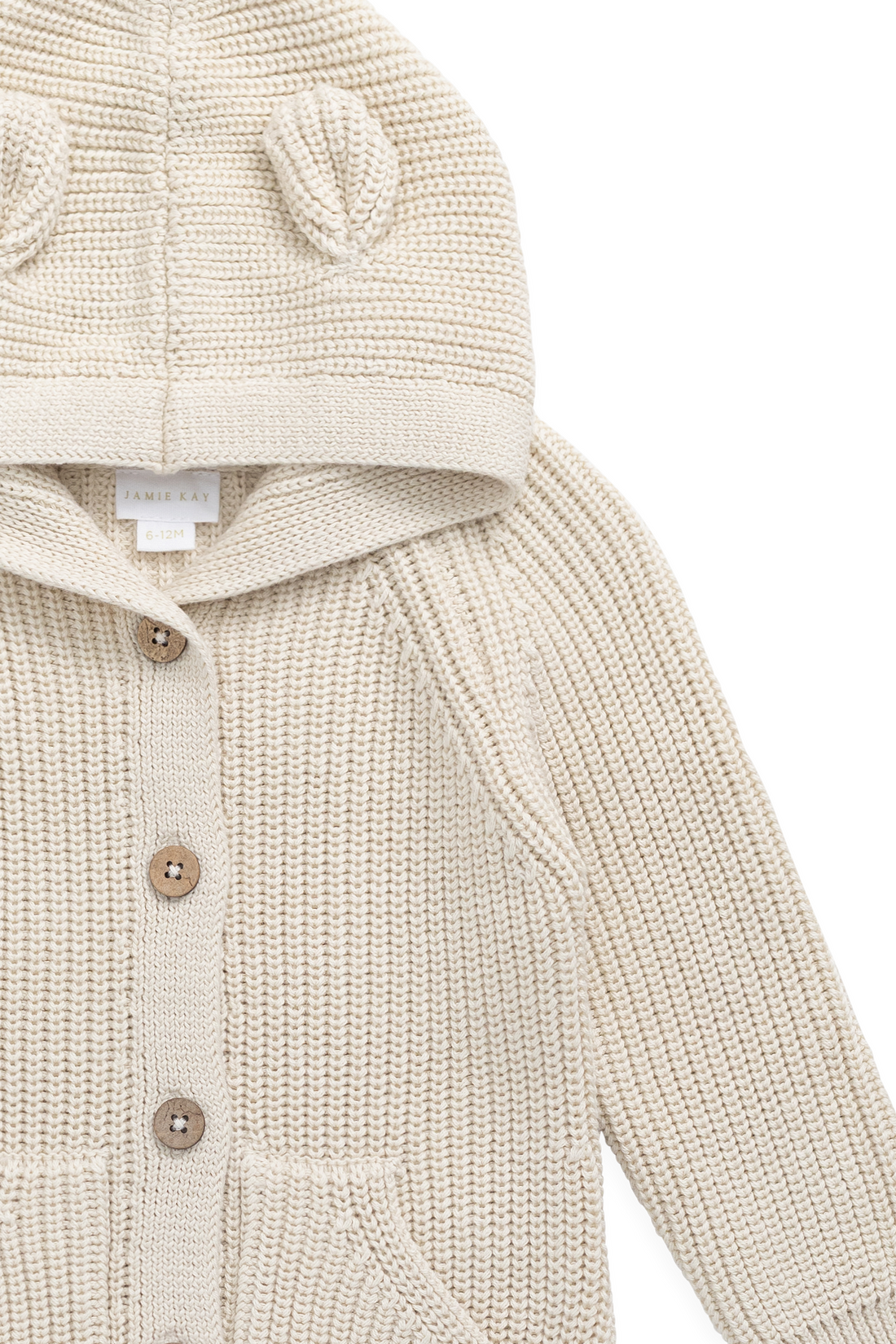 Bear Knit Onepiece - Vanilla Childrens Onepiece from Jamie Kay USA
