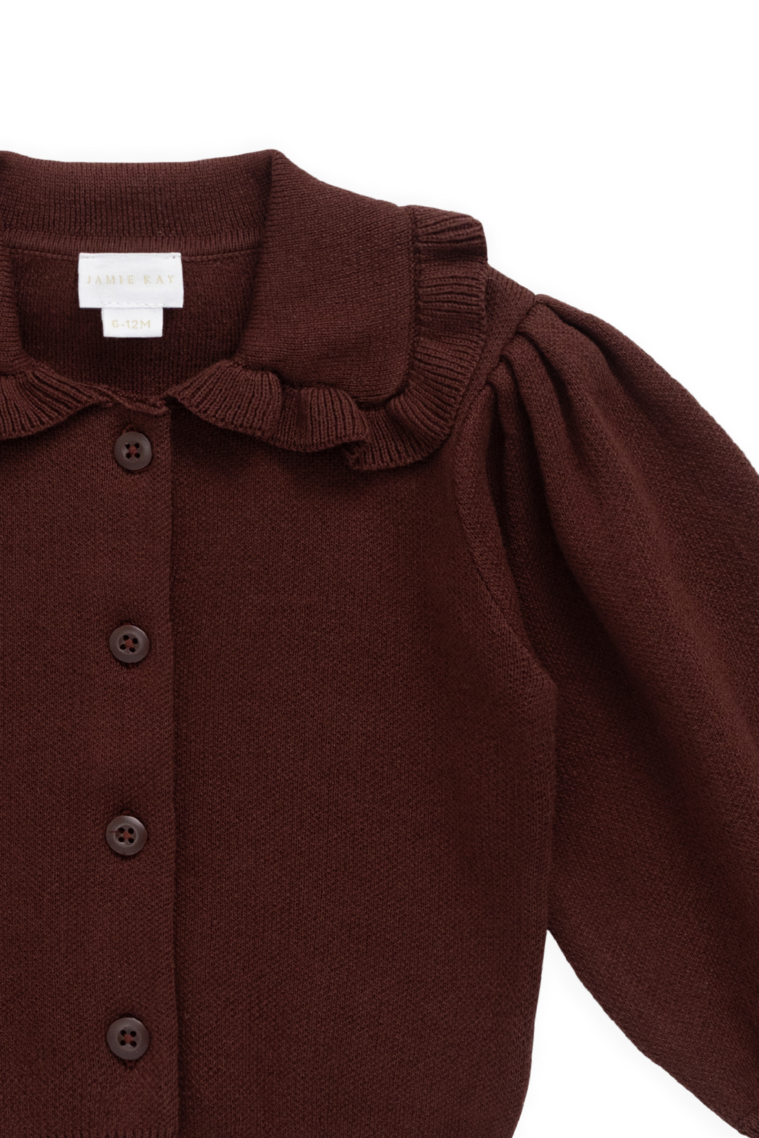 Bonnie Cardigan - Chocolate Chip Childrens Cardigan from Jamie Kay USA