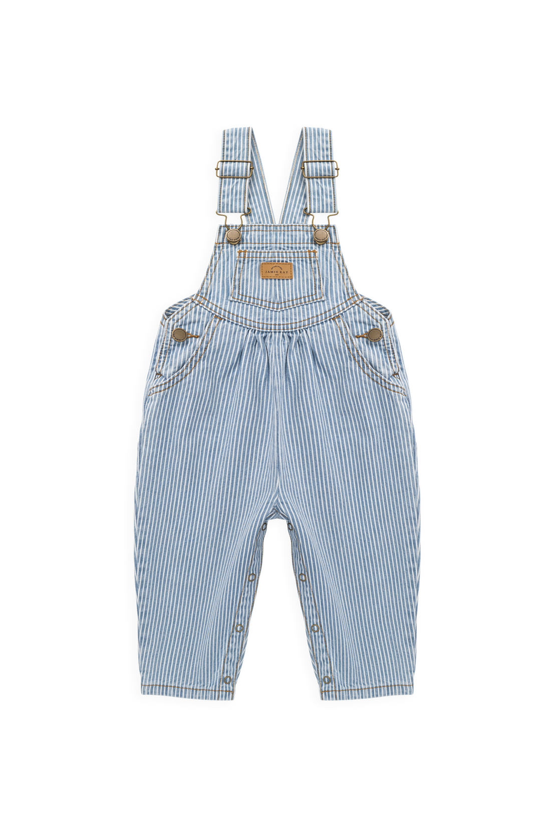 Cecil Overall - Holiday Stripe Childrens Overall from Jamie Kay USA