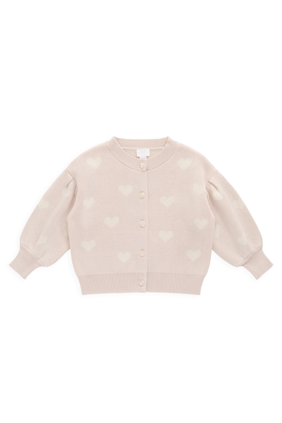 Kayla Cardigan - Kylie Heart Jacquard Morganite – Jamie Kay USA