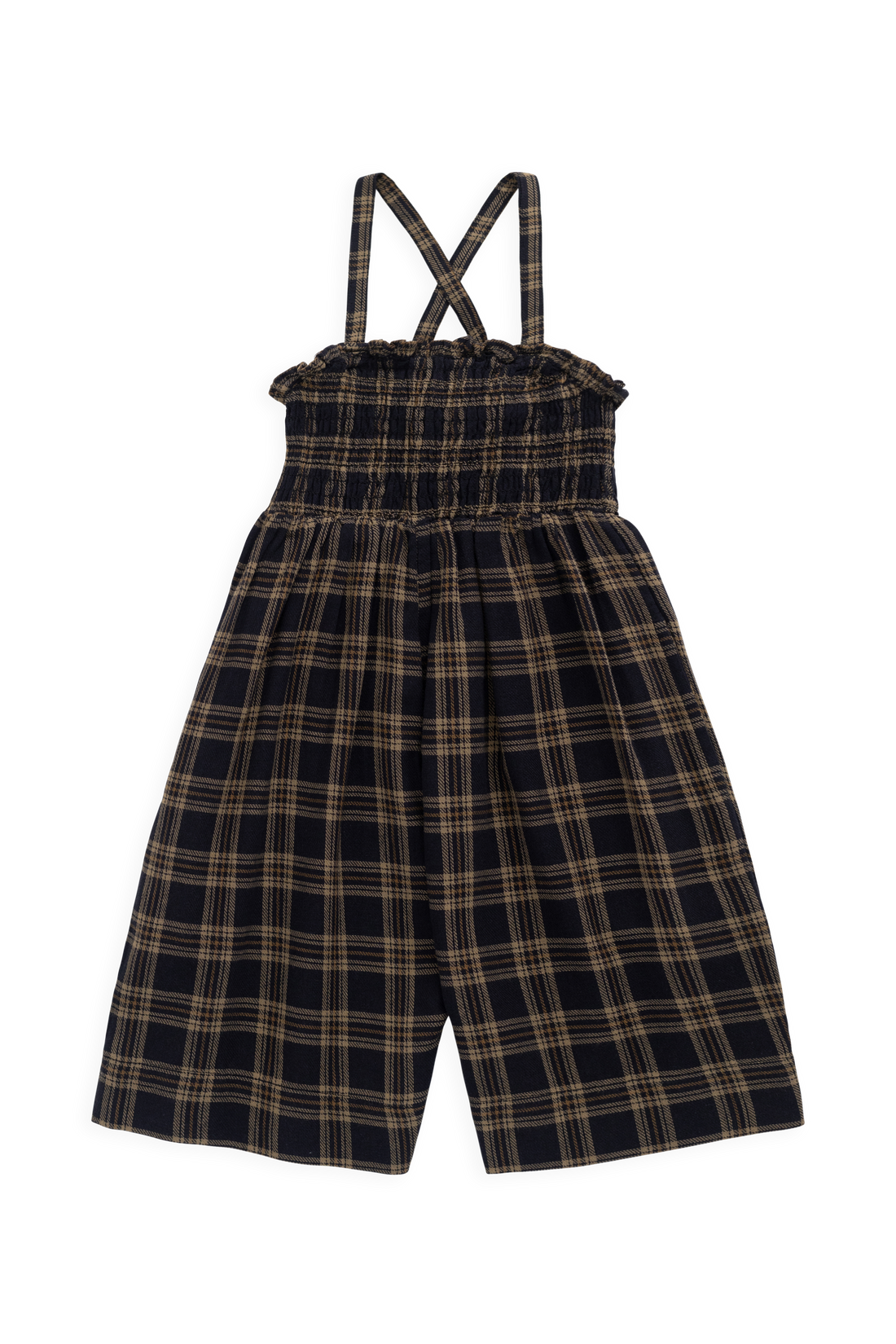 Organic Cotton Arabella Jumpsuit - Woodland Check Childrens Jumpsuit from Jamie Kay USA