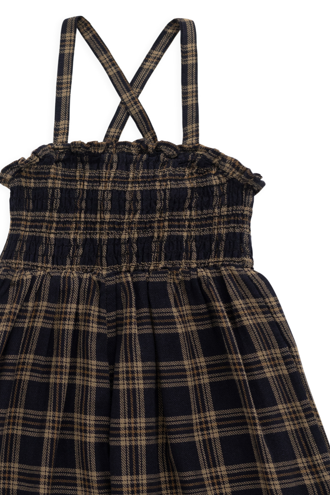 Organic Cotton Arabella Jumpsuit - Woodland Check Childrens Jumpsuit from Jamie Kay USA