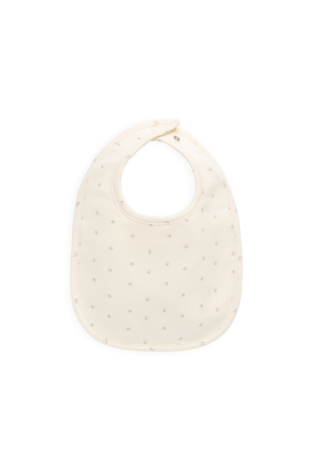Organic Cotton Bib - Ditsy Cherries Childrens Bib from Jamie Kay USA