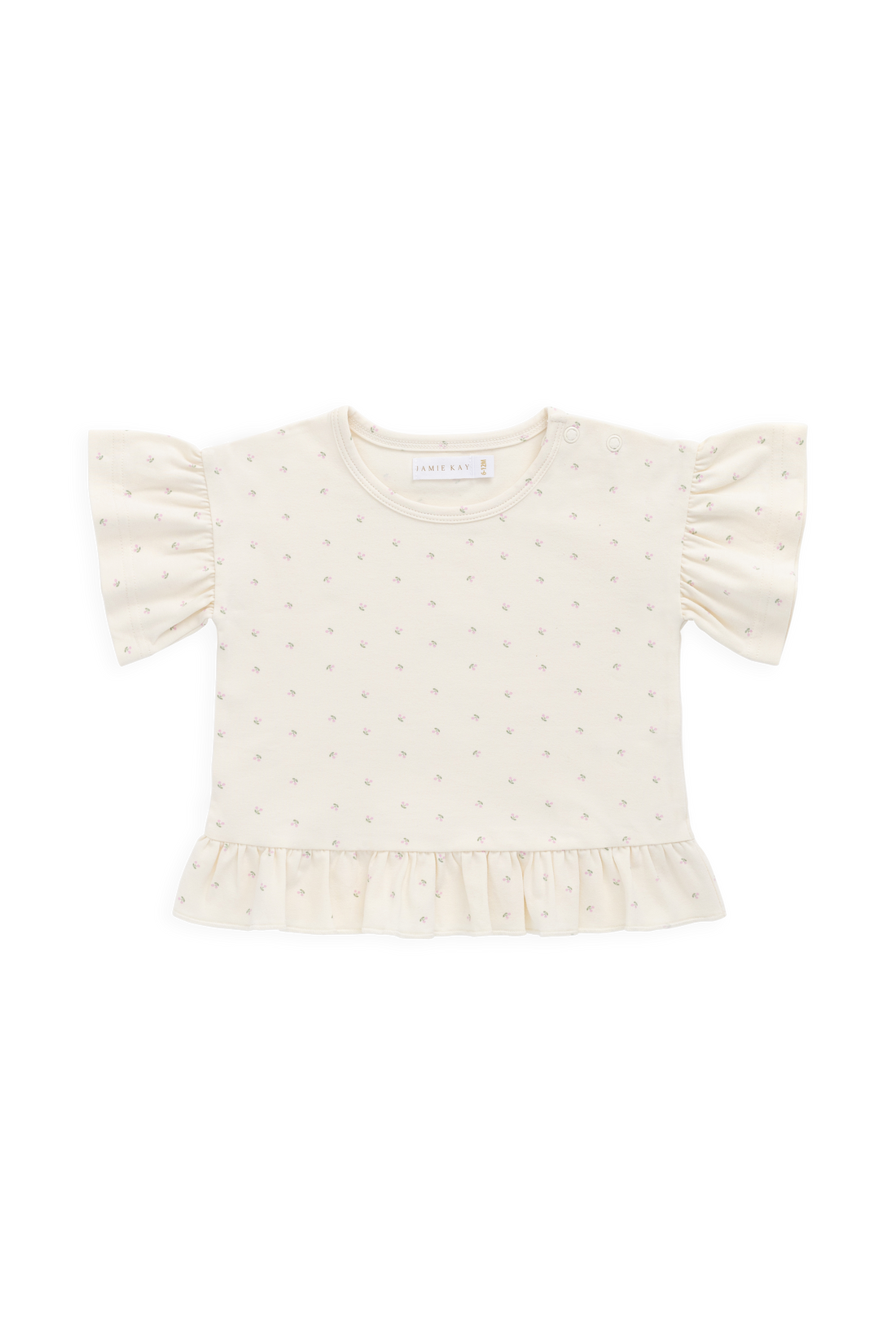 Organic Cotton Caydence Top - Ditsy Cherries Childrens Top from Jamie Kay USA