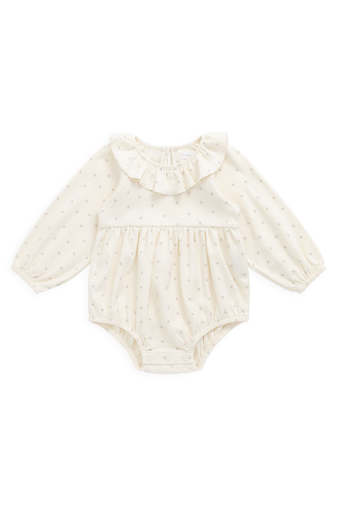 Organic Cotton Clemence Playsuit - Ditsy Cherries Childrens Playsuit from Jamie Kay USA