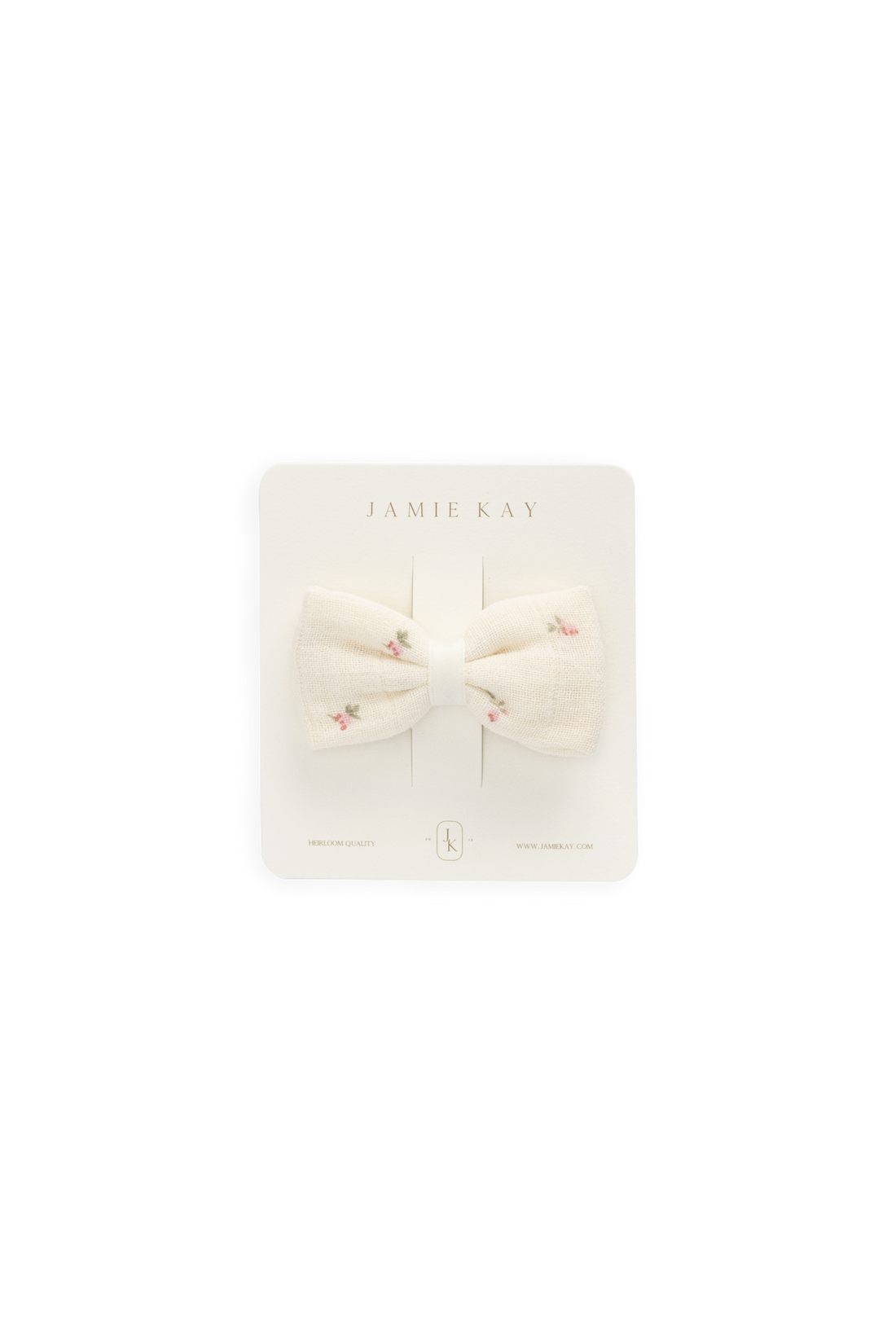 Organic Cotton Desiree Bow - Willow Rose Childrens Bow from Jamie Kay USA