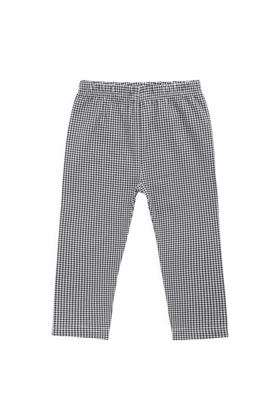 Organic Cotton Everyday Legging - Dash Gingham Navy Childrens Legging from Jamie Kay USA