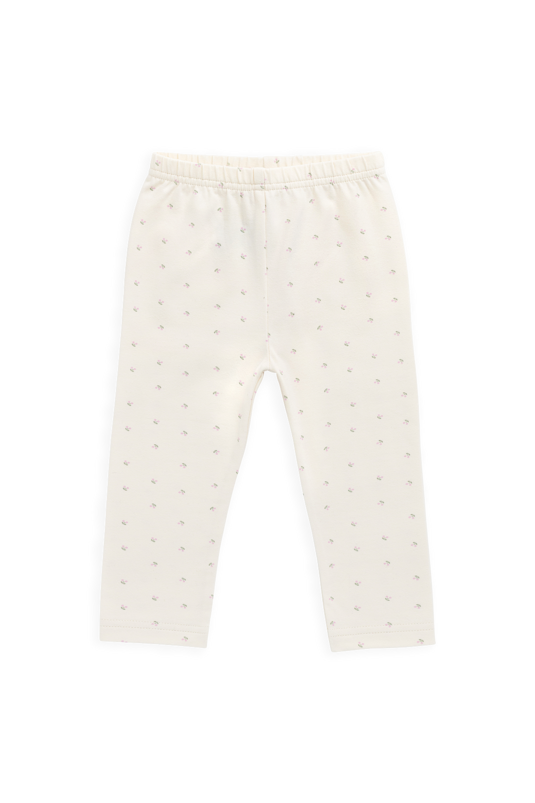 Organic Cotton Everyday Legging - Ditsy Cherries Childrens Legging from Jamie Kay USA