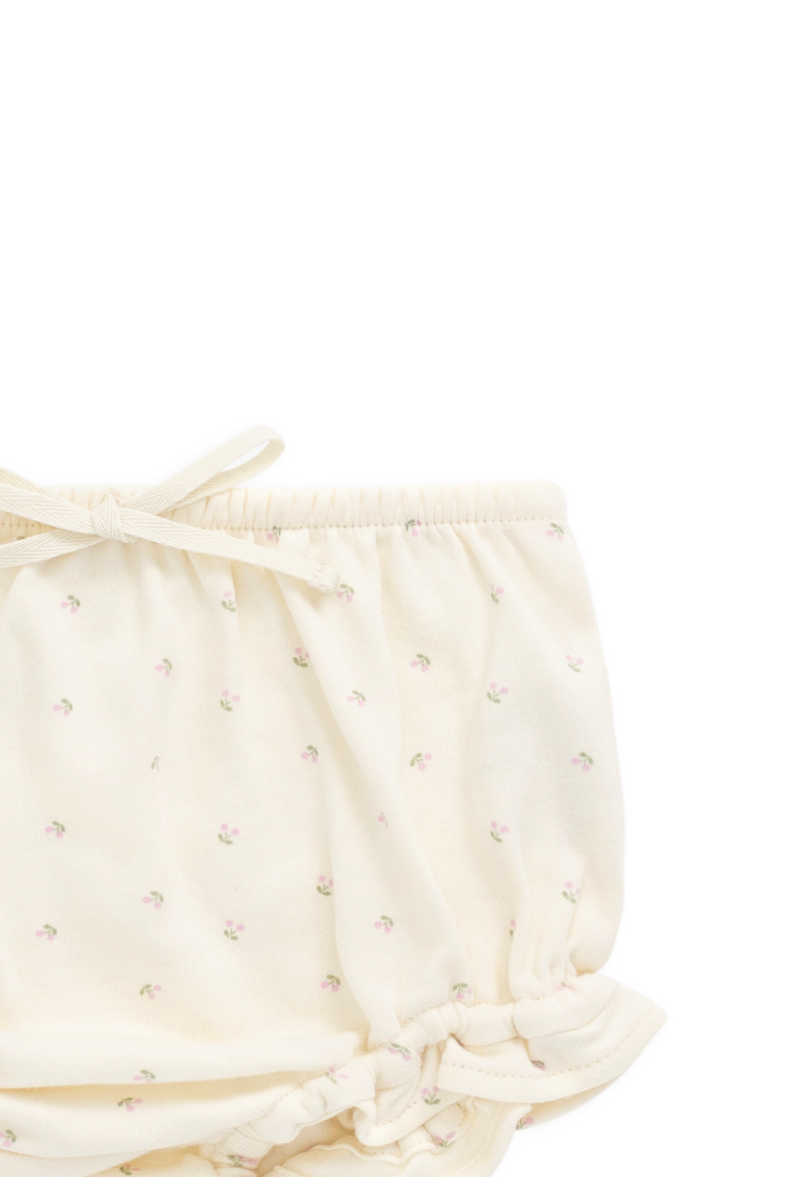 Organic Cotton Frill Bloomer - Ditsy Cherries Childrens Bloomer from Jamie Kay USA