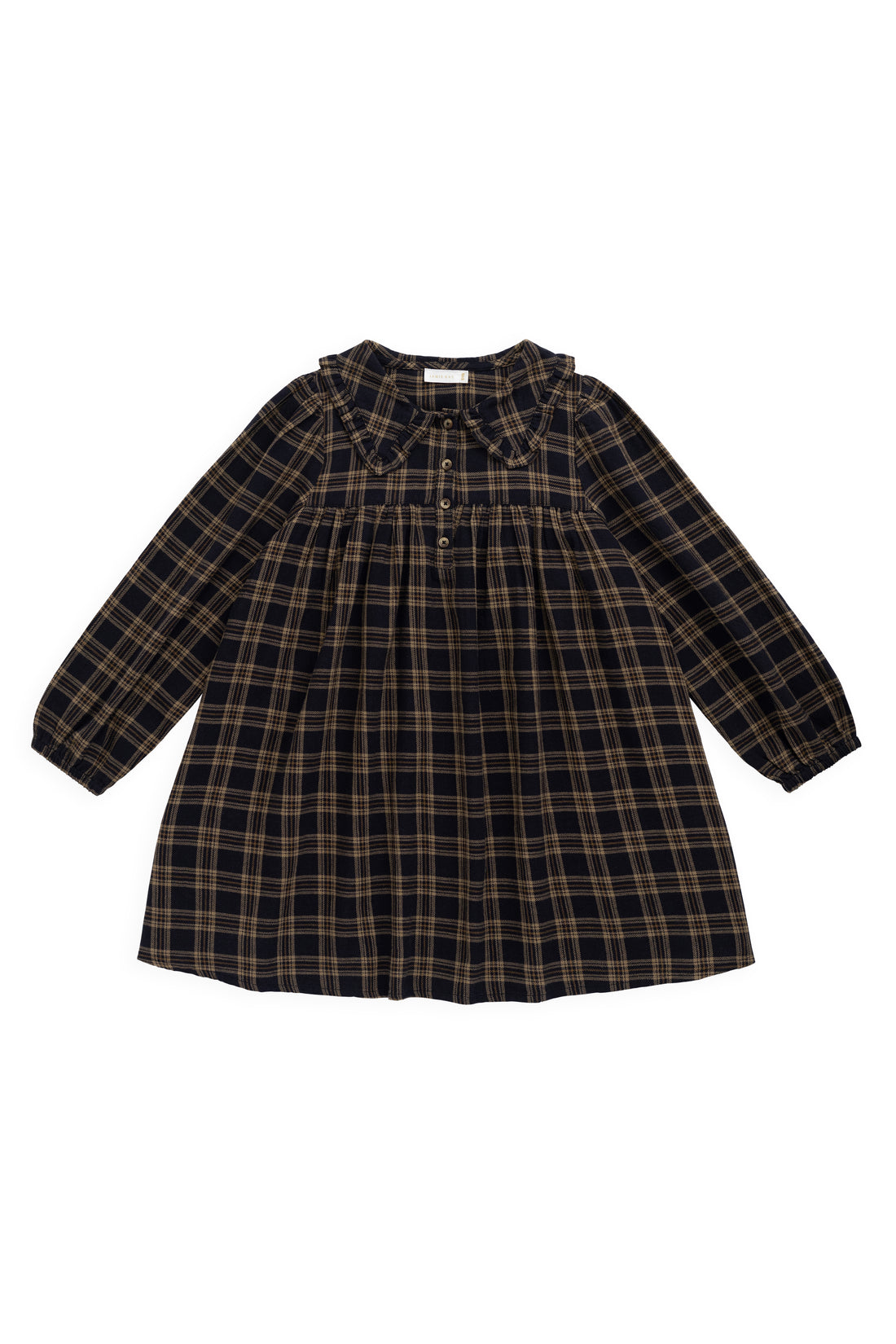 Organic Cotton Ira Dress - Woodland Check Childrens Dress from Jamie Kay USA