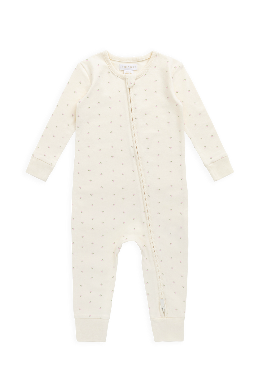 Organic Cotton Jude Onepiece - Ditsy Cherries Childrens Onepiece from Jamie Kay USA