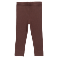 Organic Cotton Modal Legging - Burnt Cinnamon Childrens Legging from Jamie Kay USA