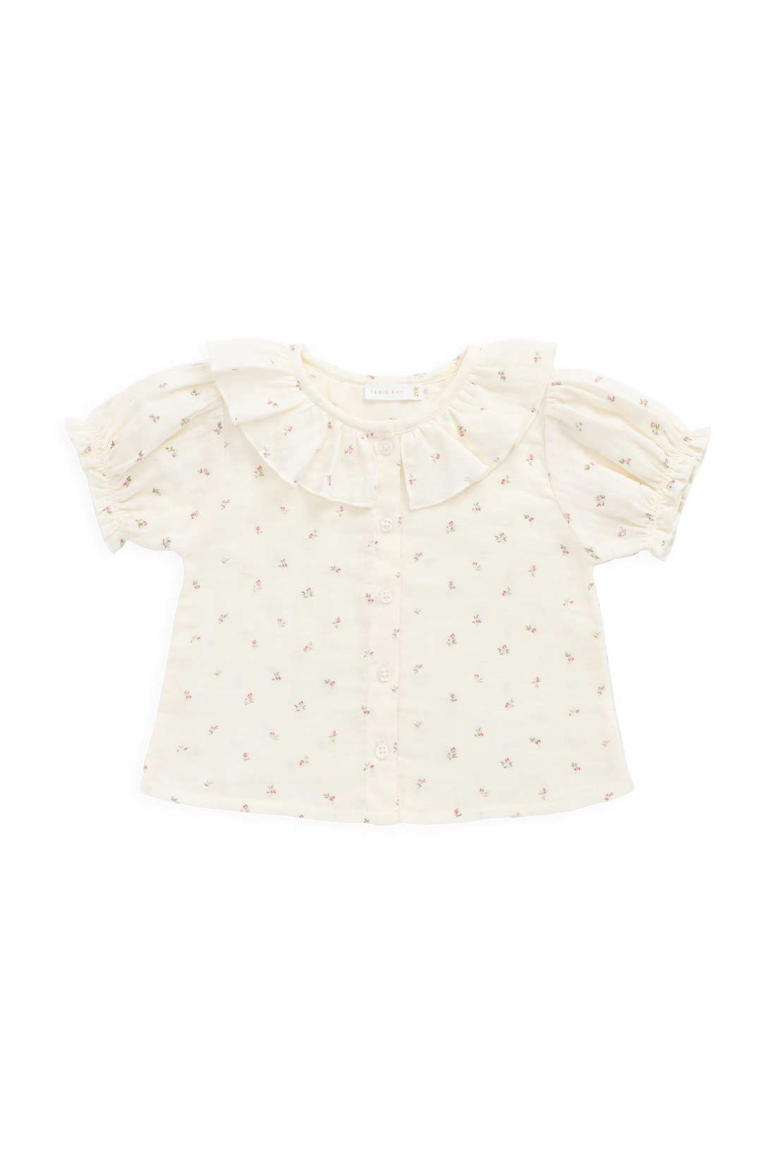 Organic Cotton Muslin Alora Top - Willow Rose Childrens Top from Jamie Kay USA
