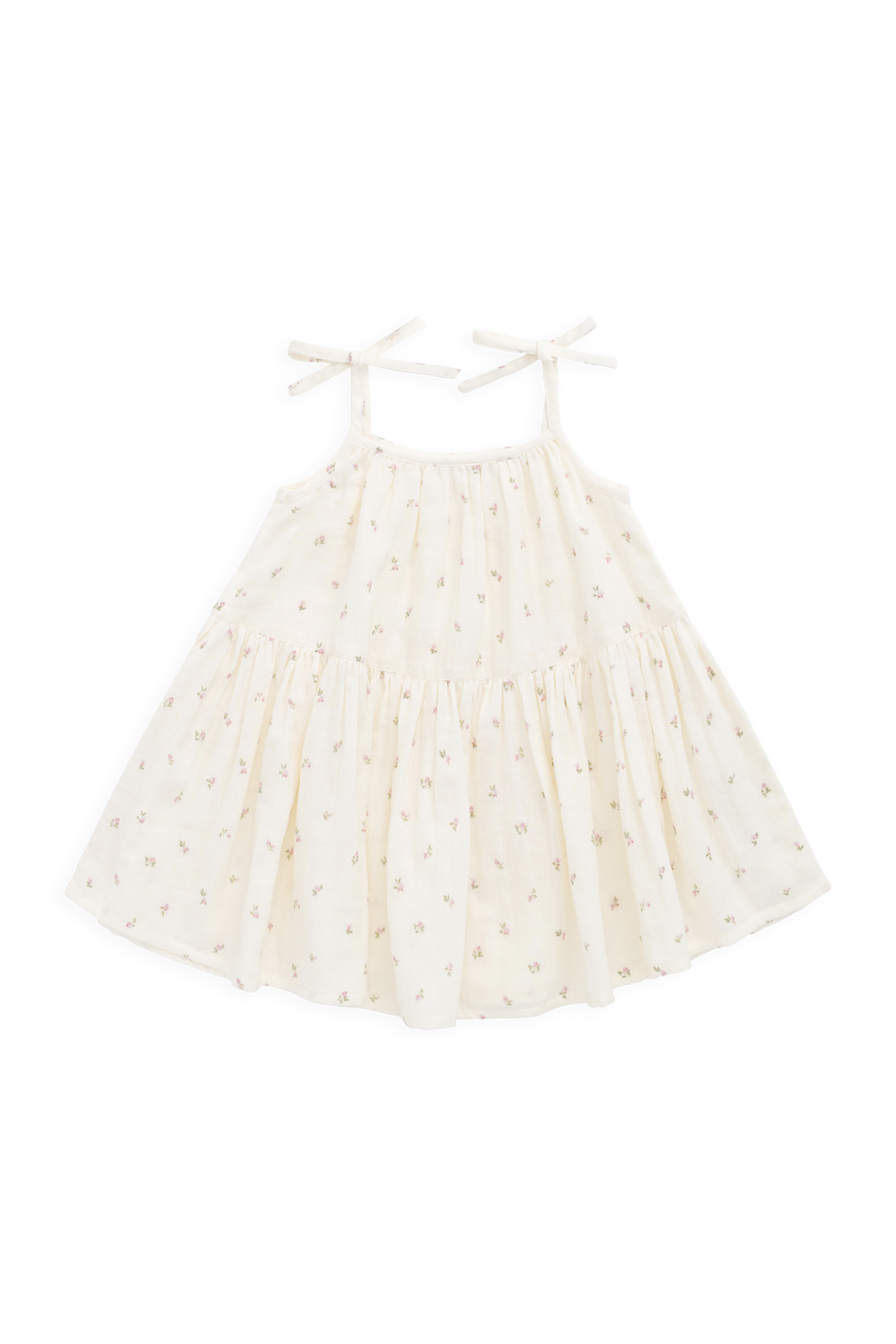Organic Cotton Muslin Winnie Dress - Willow Rose Childrens Dress from Jamie Kay USA
