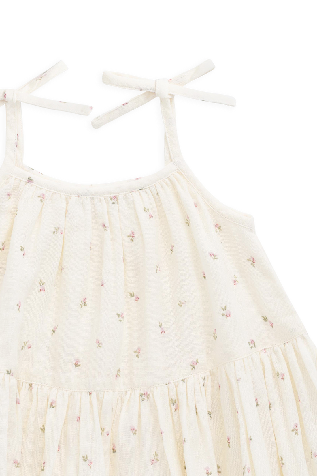 Organic Cotton Muslin Winnie Dress - Willow Rose Childrens Dress from Jamie Kay USA