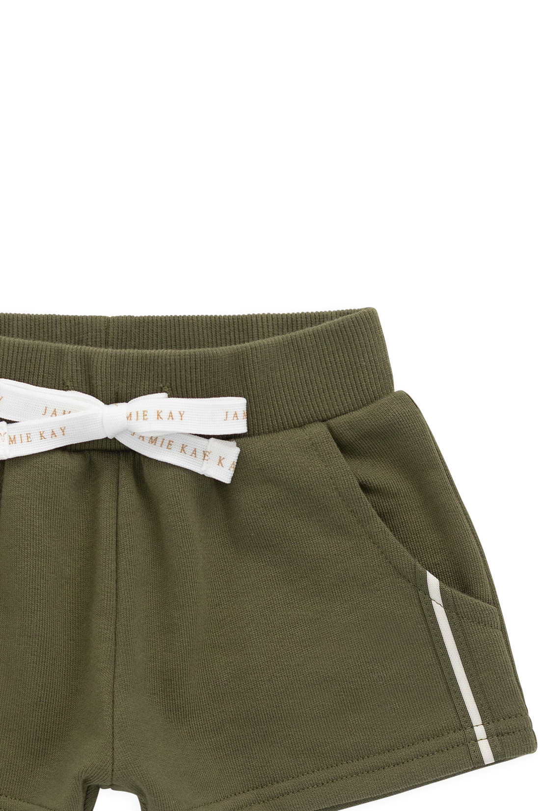 Organic Cotton Nash Short - Sicilian Olive Childrens Shorts from Jamie Kay USA