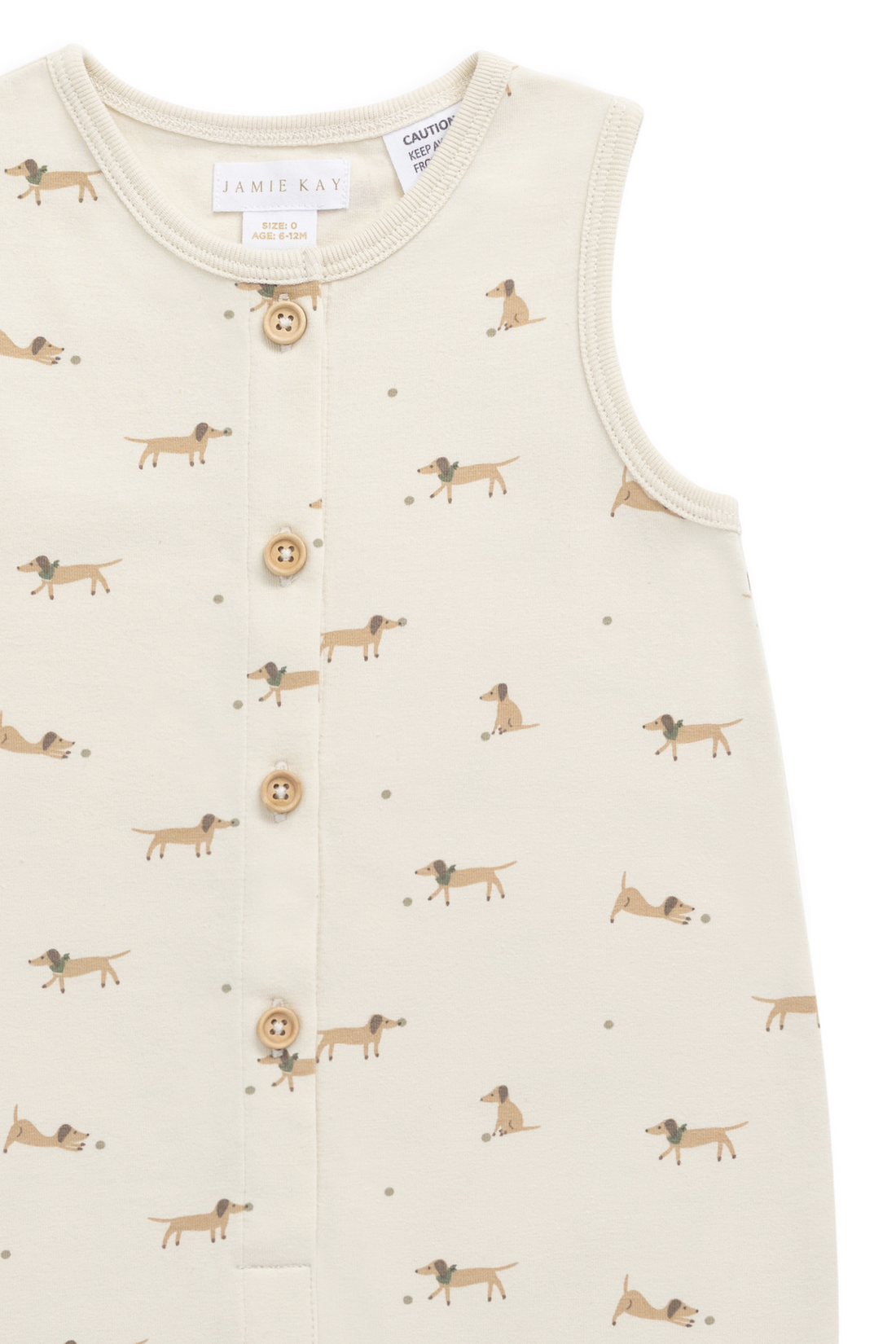 Organic Cotton Rupert Onepiece - Play Ball Cassava Childrens Onepiece from Jamie Kay USA