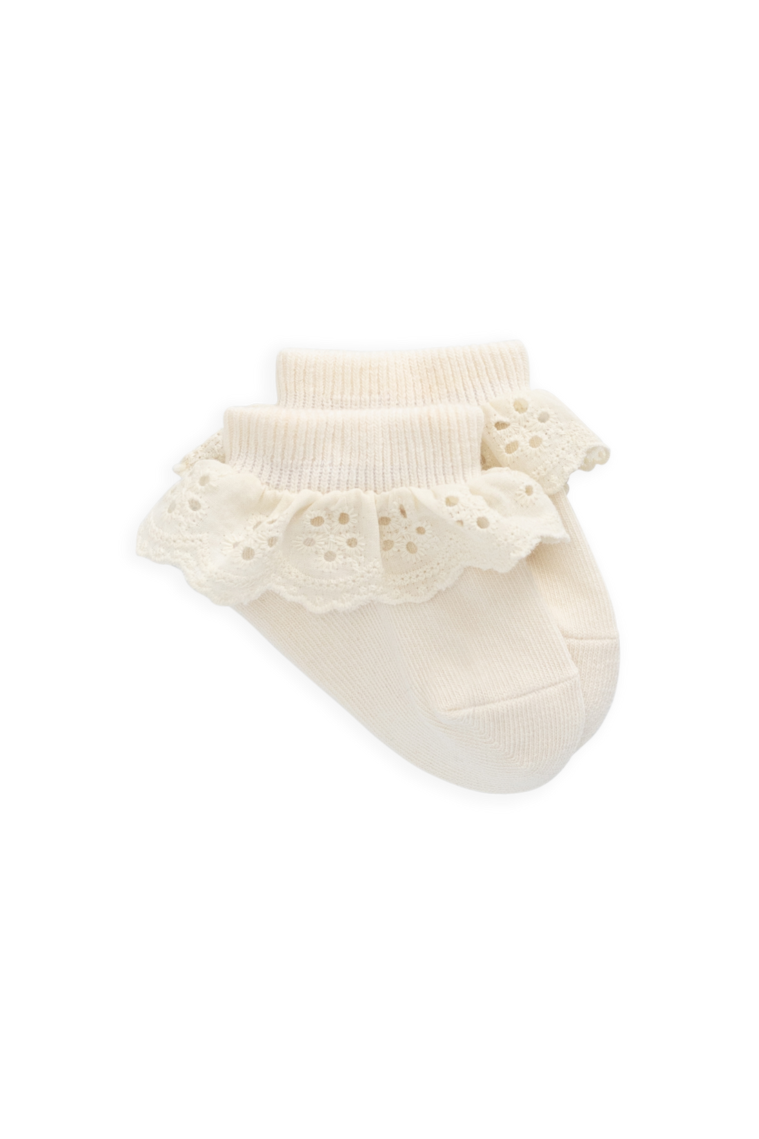 Paloma Sock - Vanilla Childrens Socks from Jamie Kay USA