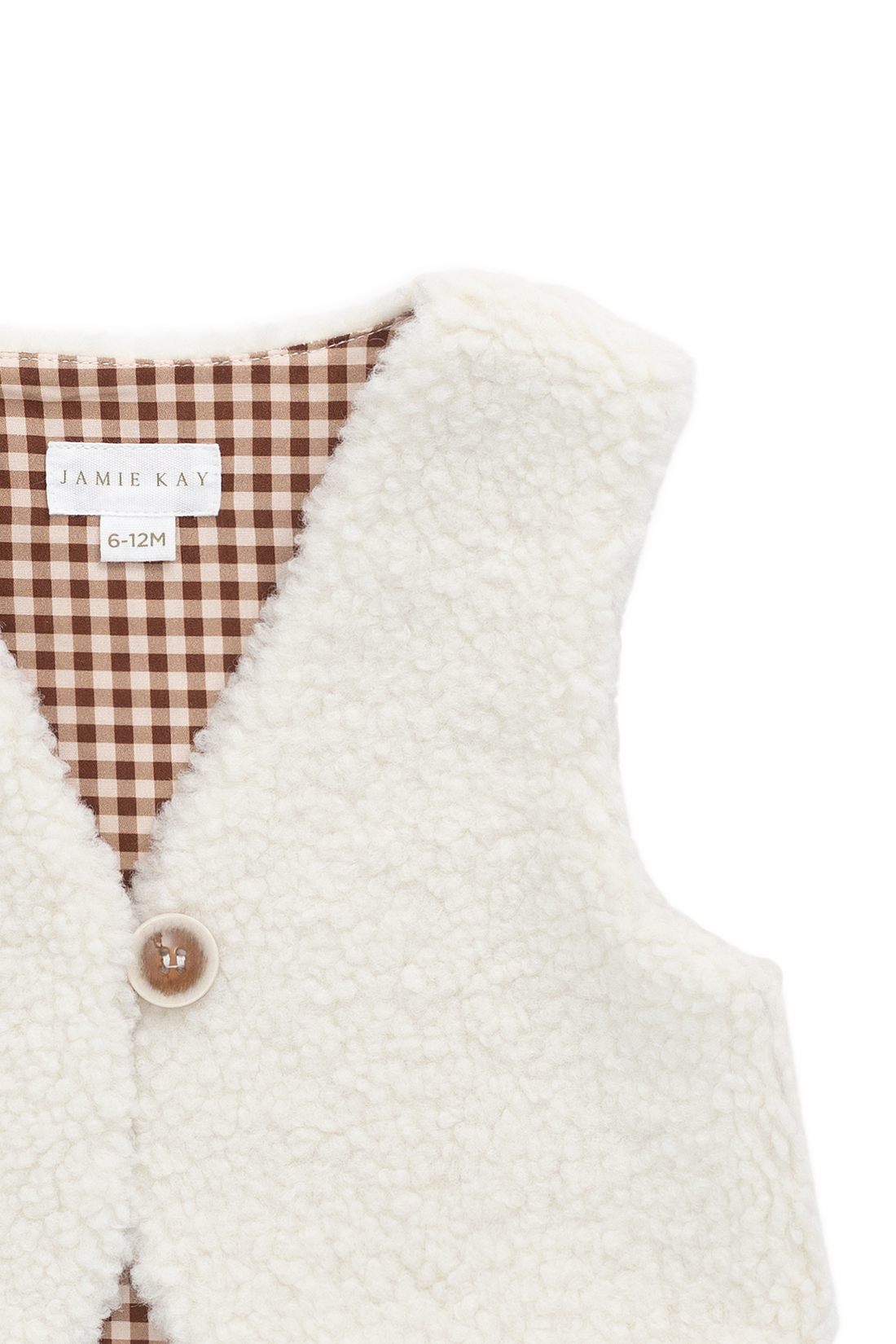 Petal Vest - Natural Childrens Vest from Jamie Kay USA