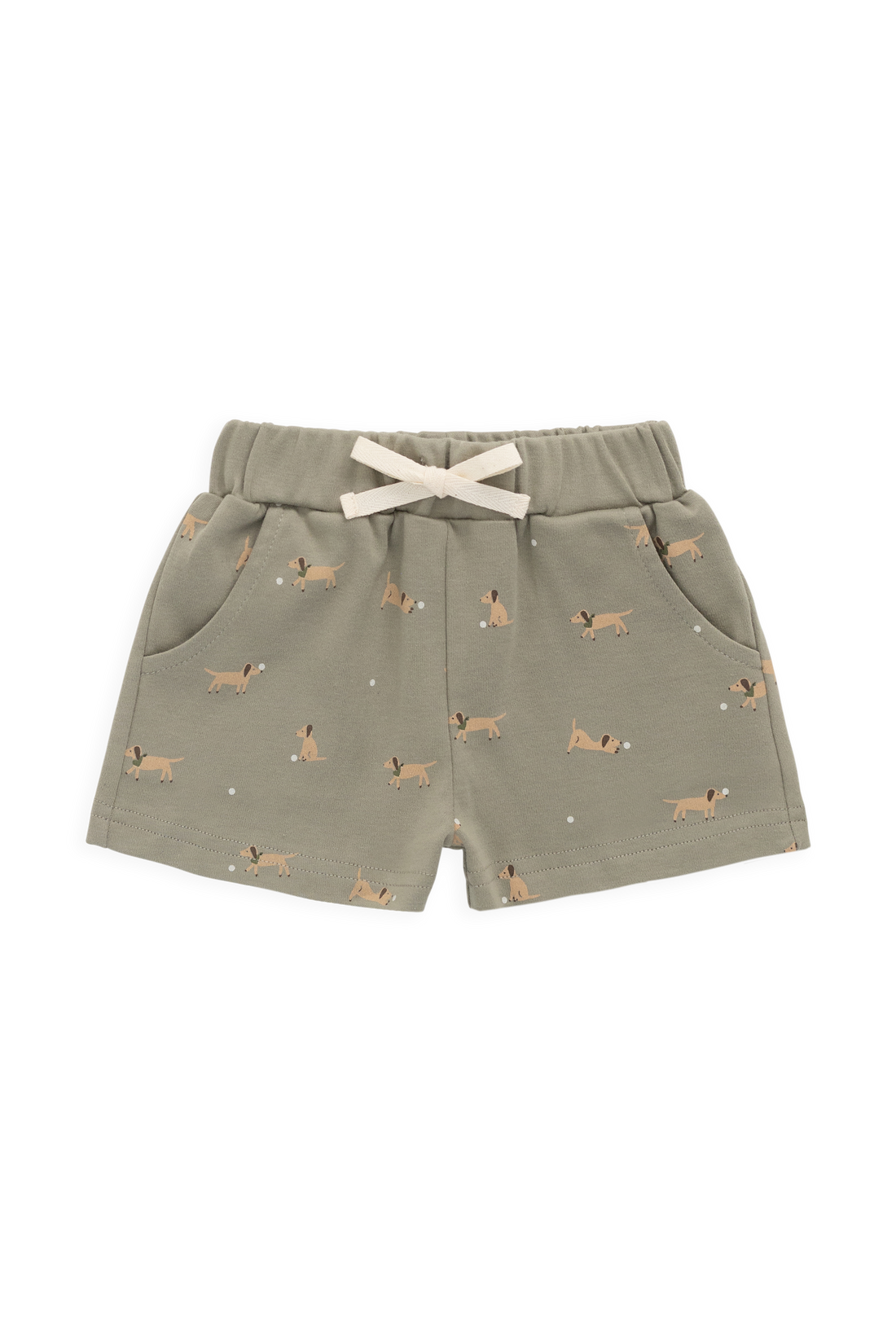 Pima Cotton Wesley Short - Play Ball Vert Childrens Short from Jamie Kay USA