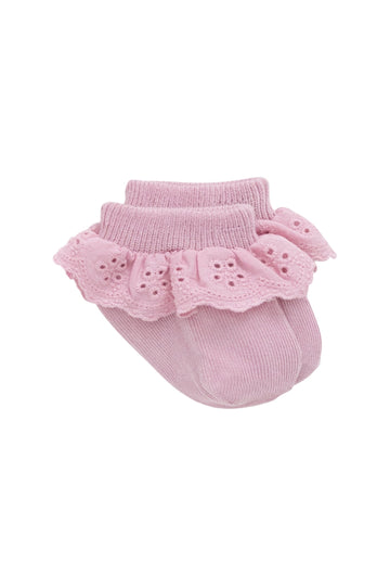 Frill Ankle Sock - Dahlia Childrens Sock from Jamie Kay USA