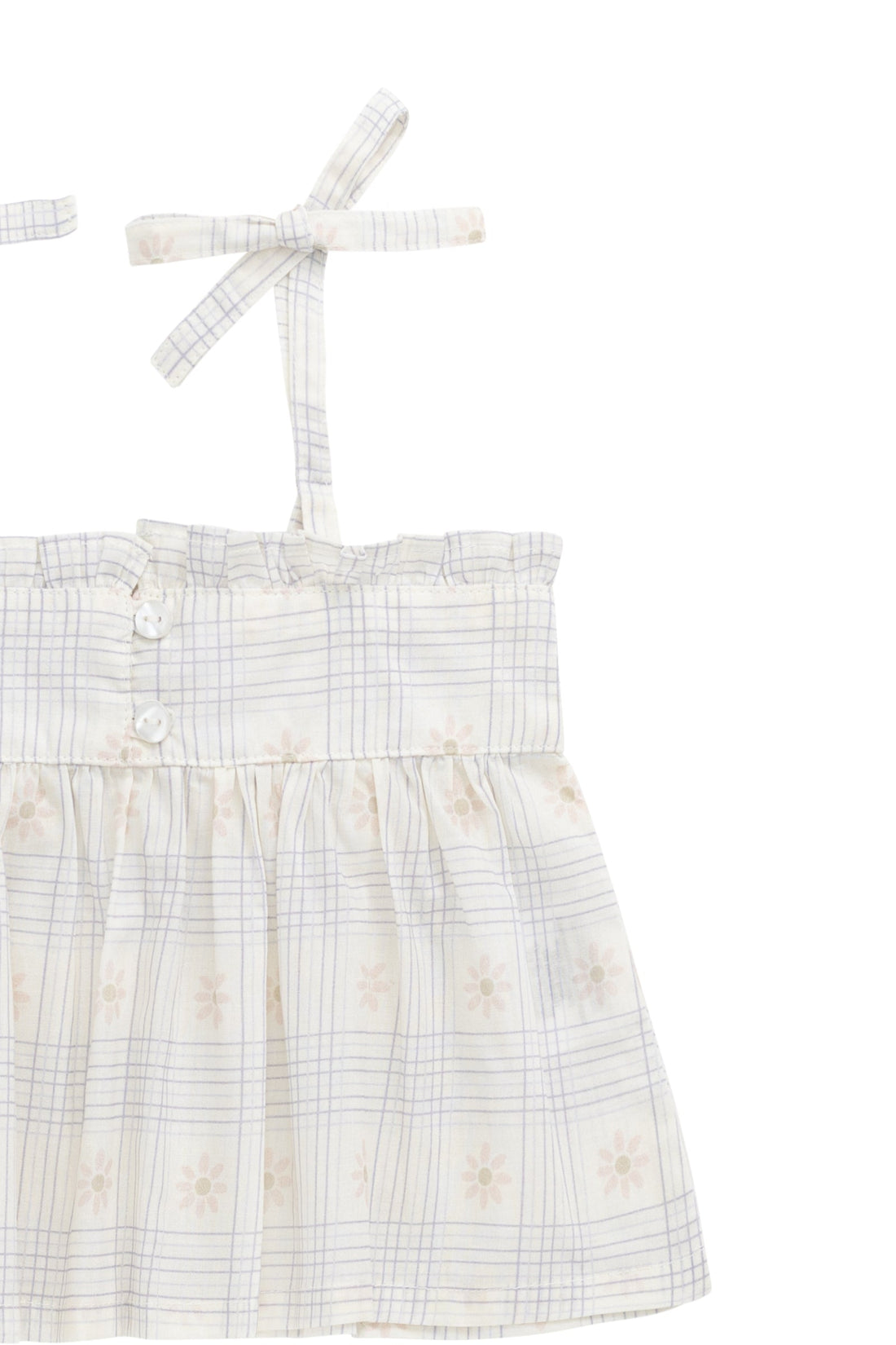 Organic Cotton Ariel Top - Marguerite Egret Childrens Top from Jamie Kay USA