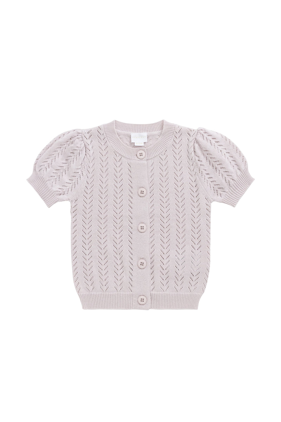 Aria Knitted Top - Pale Lilac Childrens Jumper from Jamie Kay USA