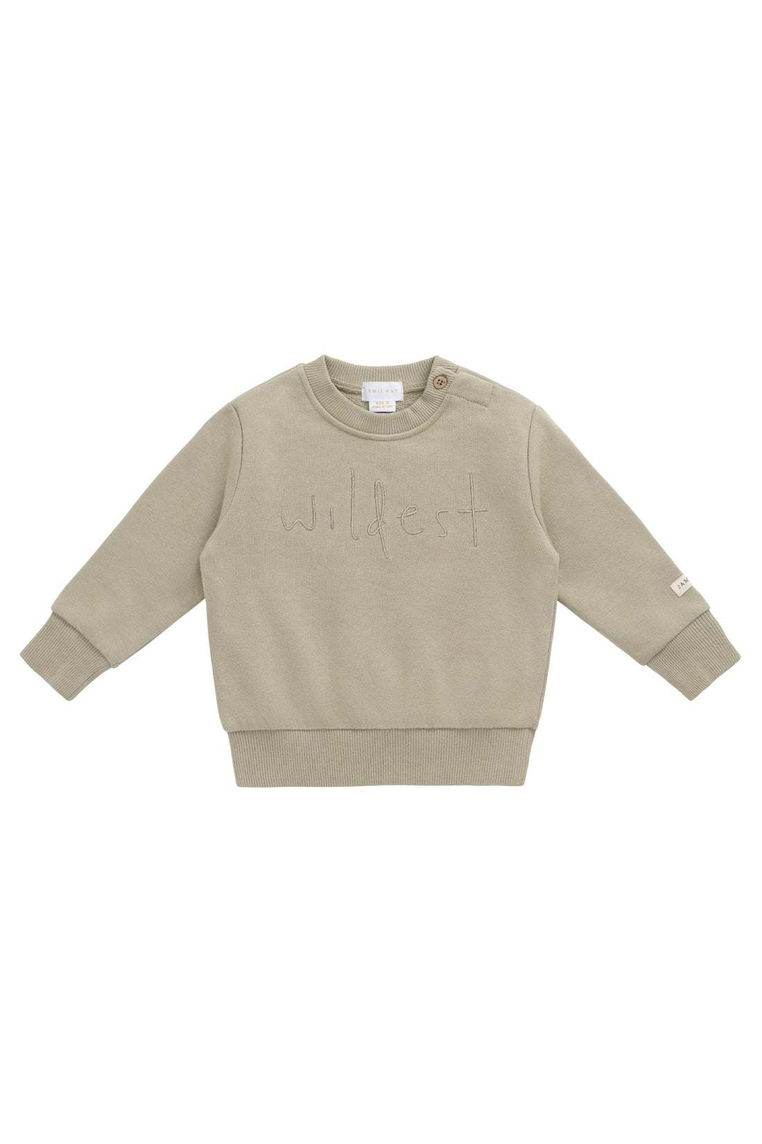 Organic Cotton Dominic Sweatshirt - Pampas Wildest Childrens Top from Jamie Kay USA