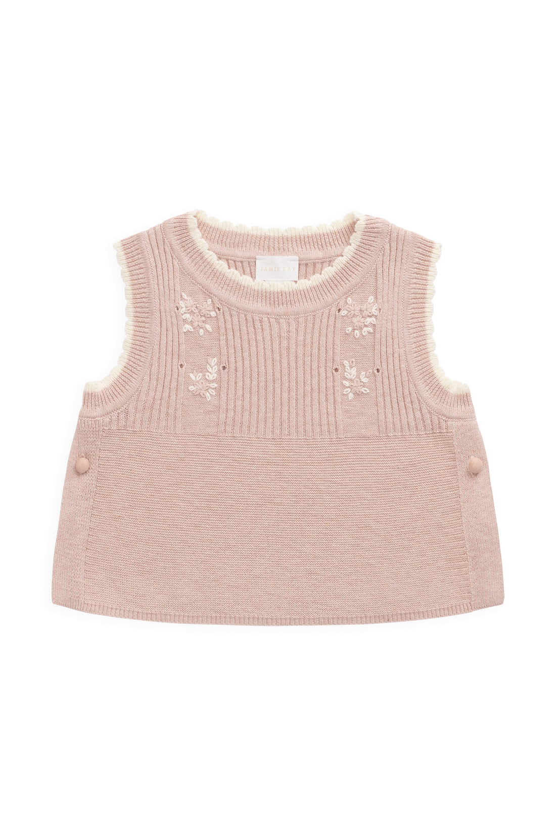 Abbie Knitted Top - Sweetpea Marle Abbie Flower Childrens Top from Jamie Kay USA
