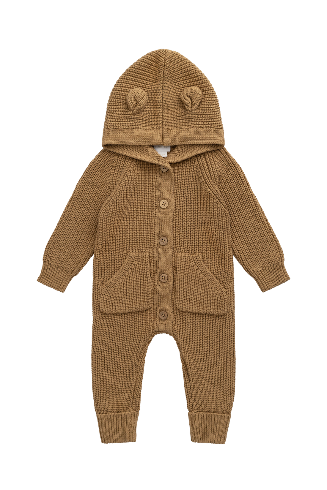 Bear Onepiece - Tawny Brown Childrens Onepiece from Jamie Kay USA
