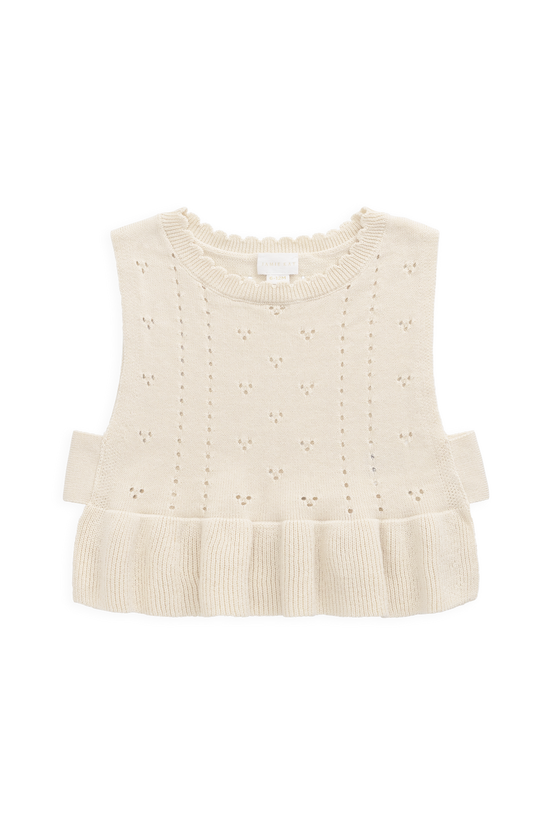Erica Knitted Top - Vanilla Childrens Top from Jamie Kay USA