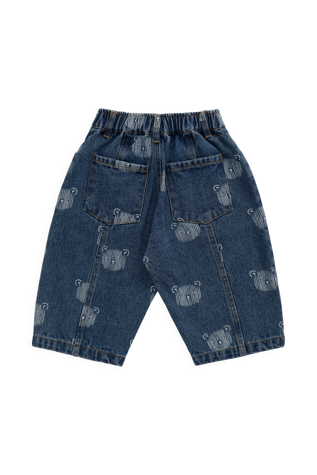 Linus Denim Pant - Teddy Face Denim Childrens Pant from Jamie Kay USA