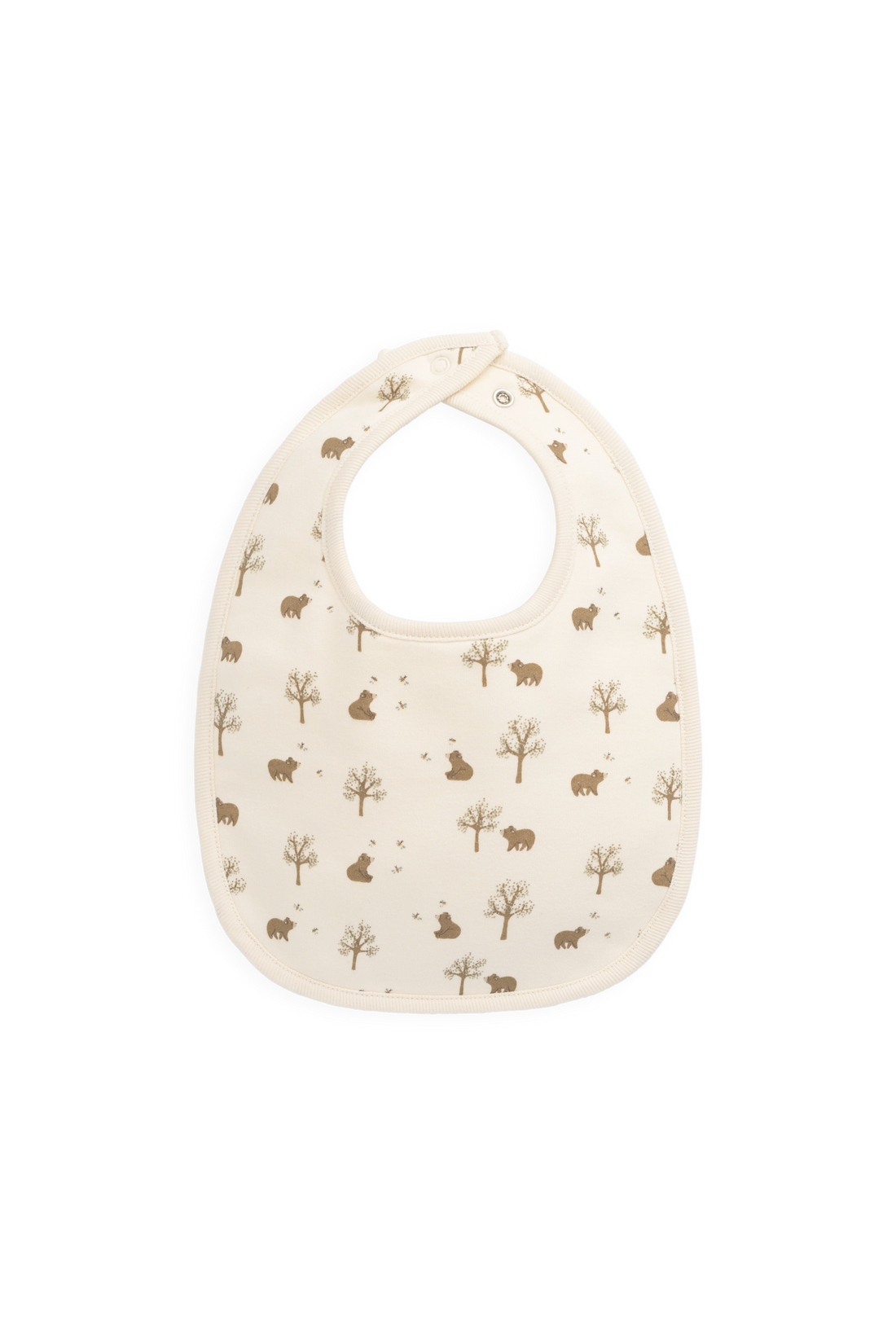 Organic Cotton Bib - Honey Bear Cloud Childrens Bib from Jamie Kay USA