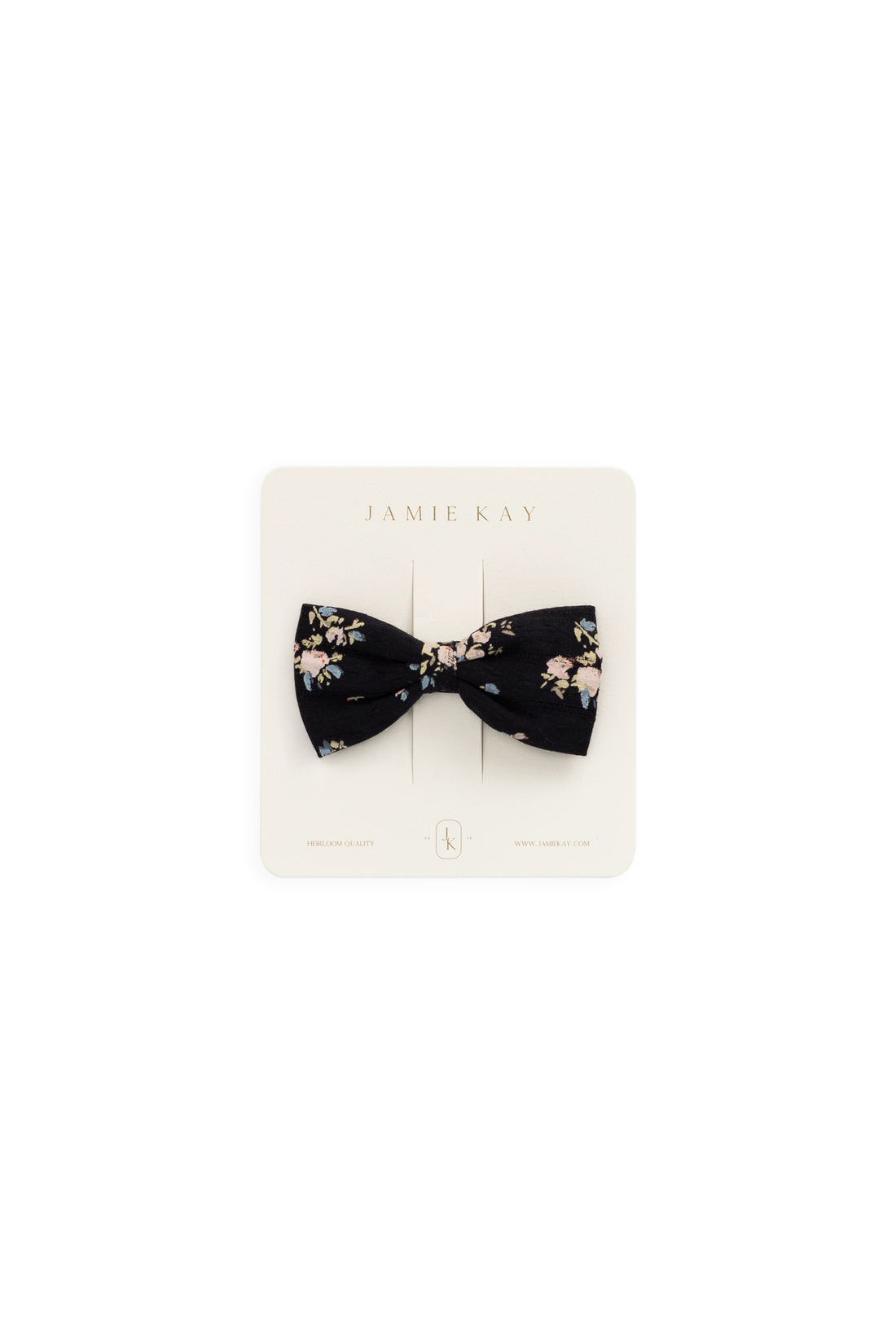 Organic Cotton Desiree Bow - Cassie Caviar Childrens Bow from Jamie Kay USA