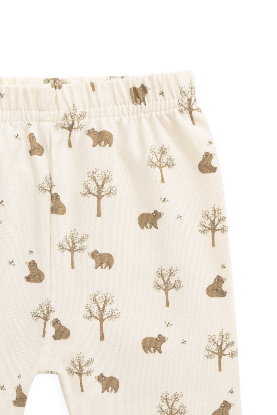 Organic Cotton Everyday Legging - Honey Bear Cloud Childrens Legging from Jamie Kay USA