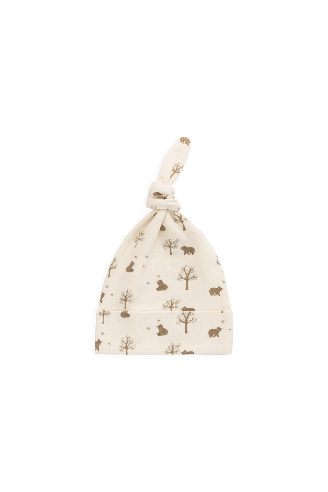 Organic Cotton Knot Beanie - Honey Bear Cloud Childrens Beanie from Jamie Kay USA