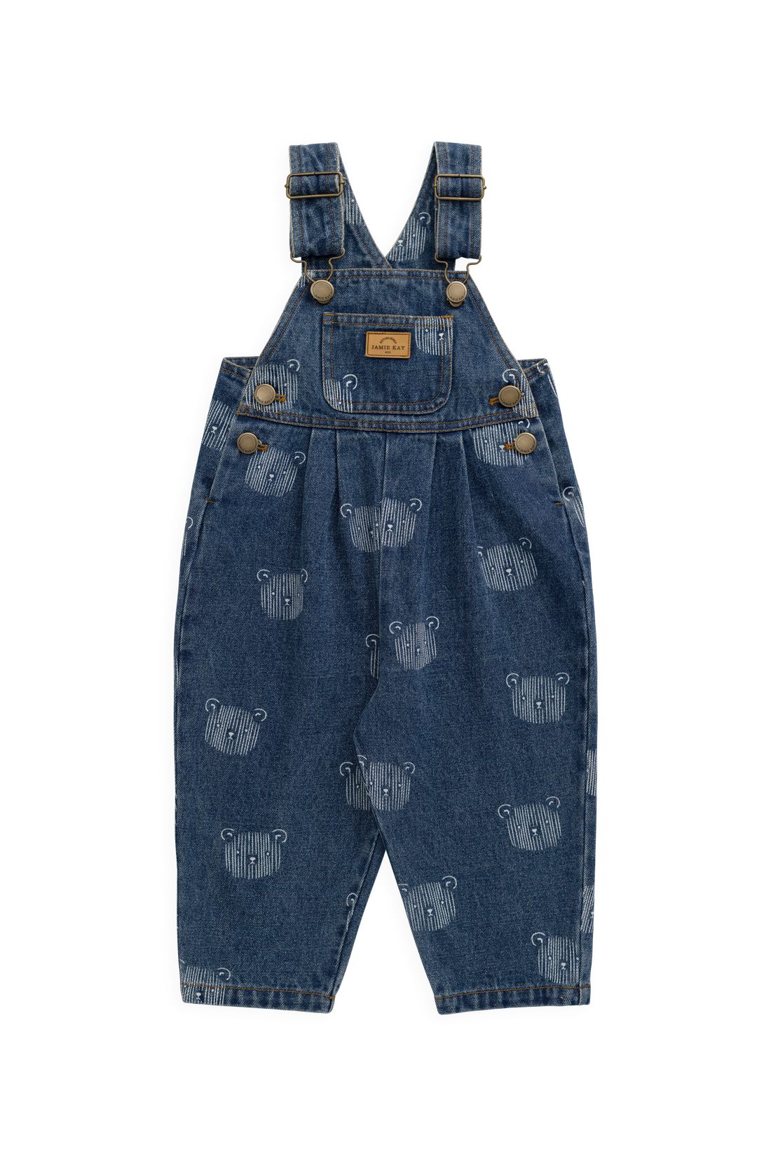 Wilson Overall - Teddy Face Denim Childrens Overall from Jamie Kay USA
