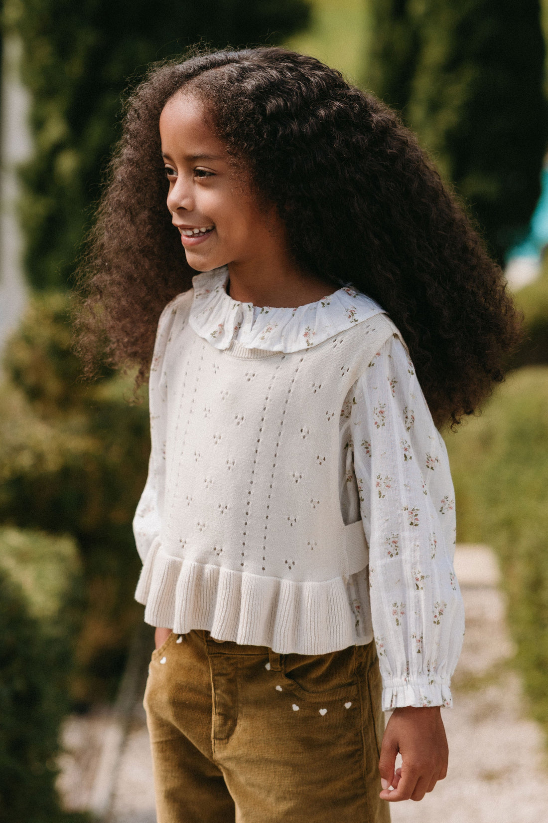 Erica Knitted Top - Vanilla Childrens Top from Jamie Kay USA