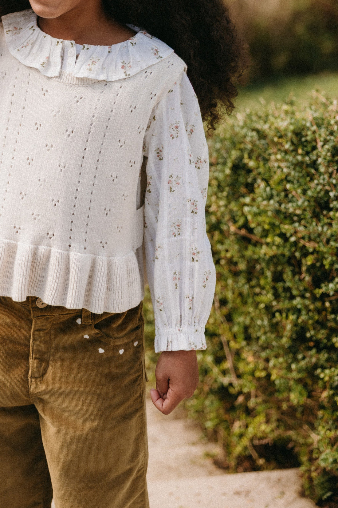 Erica Knitted Top - Vanilla Childrens Top from Jamie Kay USA