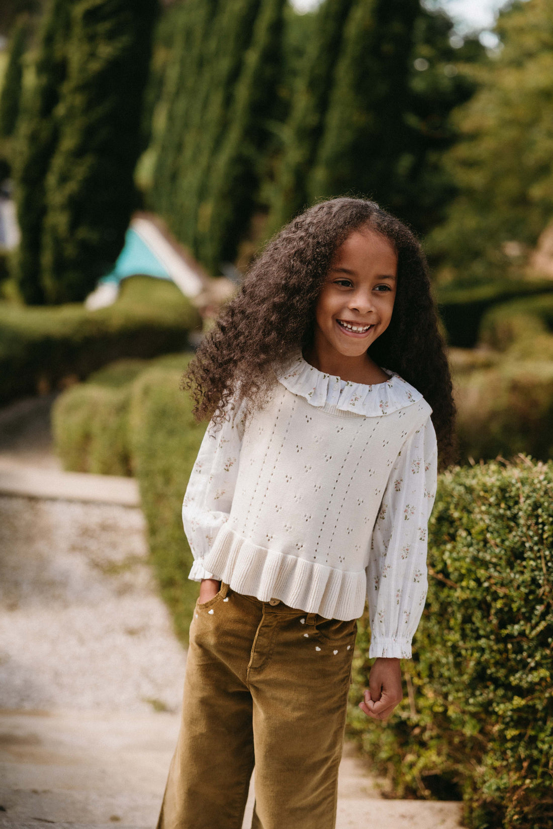 Erica Knitted Top - Vanilla Childrens Top from Jamie Kay USA